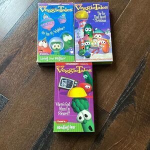 Veggie Tales VHS lot of 3 videos by Big Idea